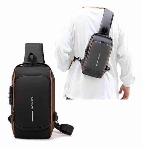 BOLSO ANTI ROBO DE CUERO CON USB